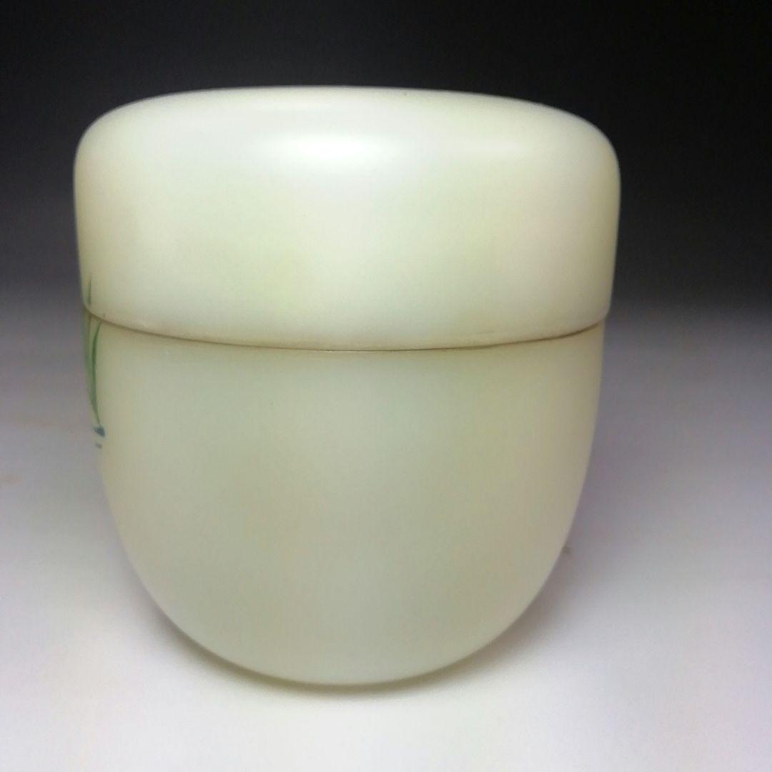 Ｓ６２６　棗　『白透中棗　葦に流水』『樹脂製』『中村口香鳳作』　共箱　茶道具