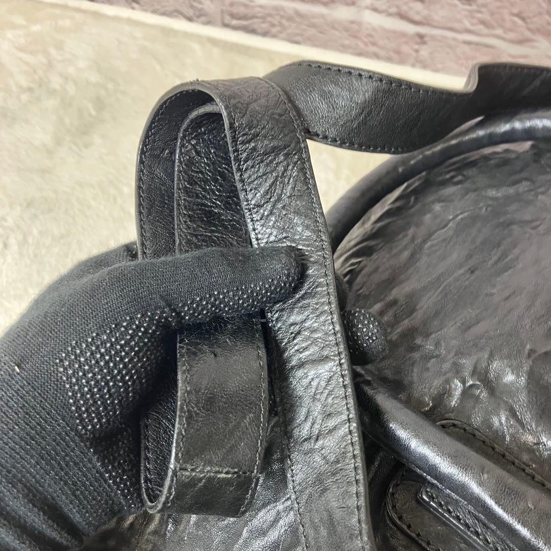 ジバンシー✨パンドラ 2way シワ加工 ロゴ金具 黒 ショルダーバッグ