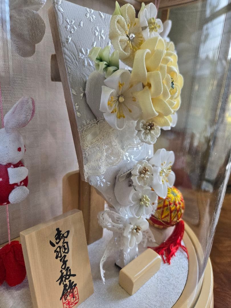 【展示品限り】正月飾り　羽子板　ケース飾り　※閉店セール　H1