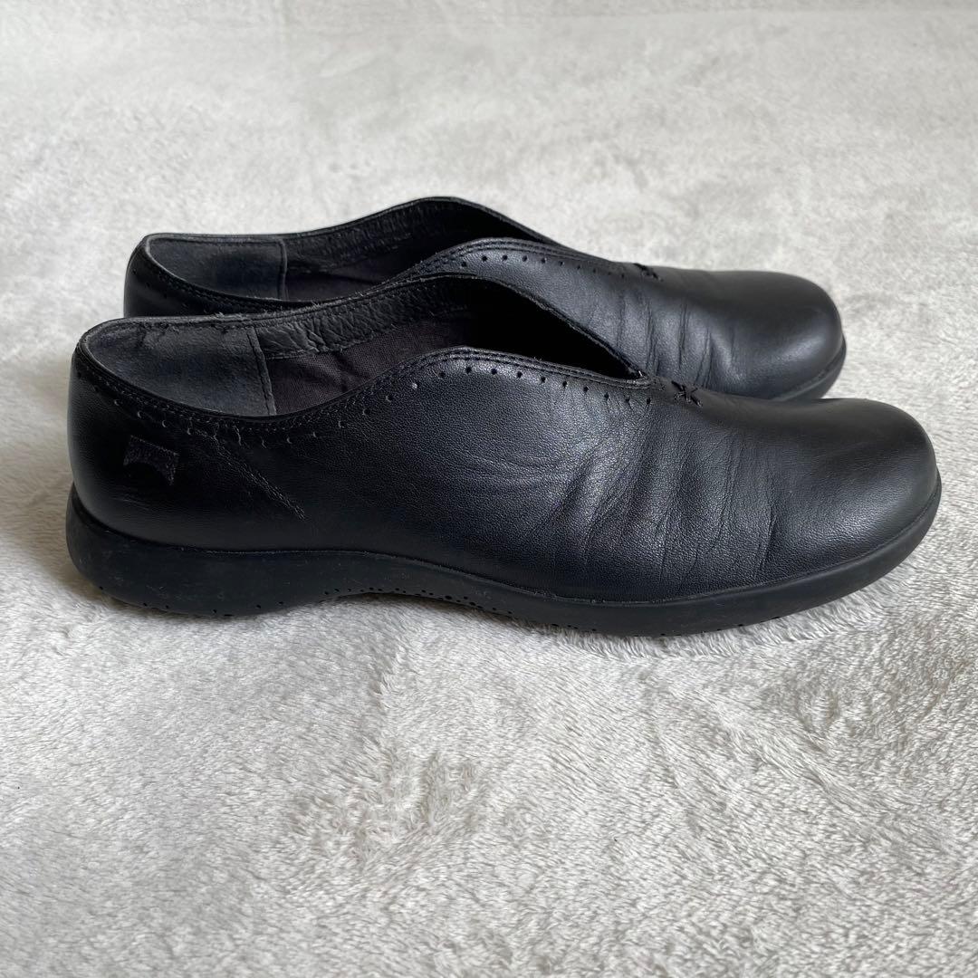 【美品✨】Camper スパイラルコメット　フラットシューズ　レザー　23cm