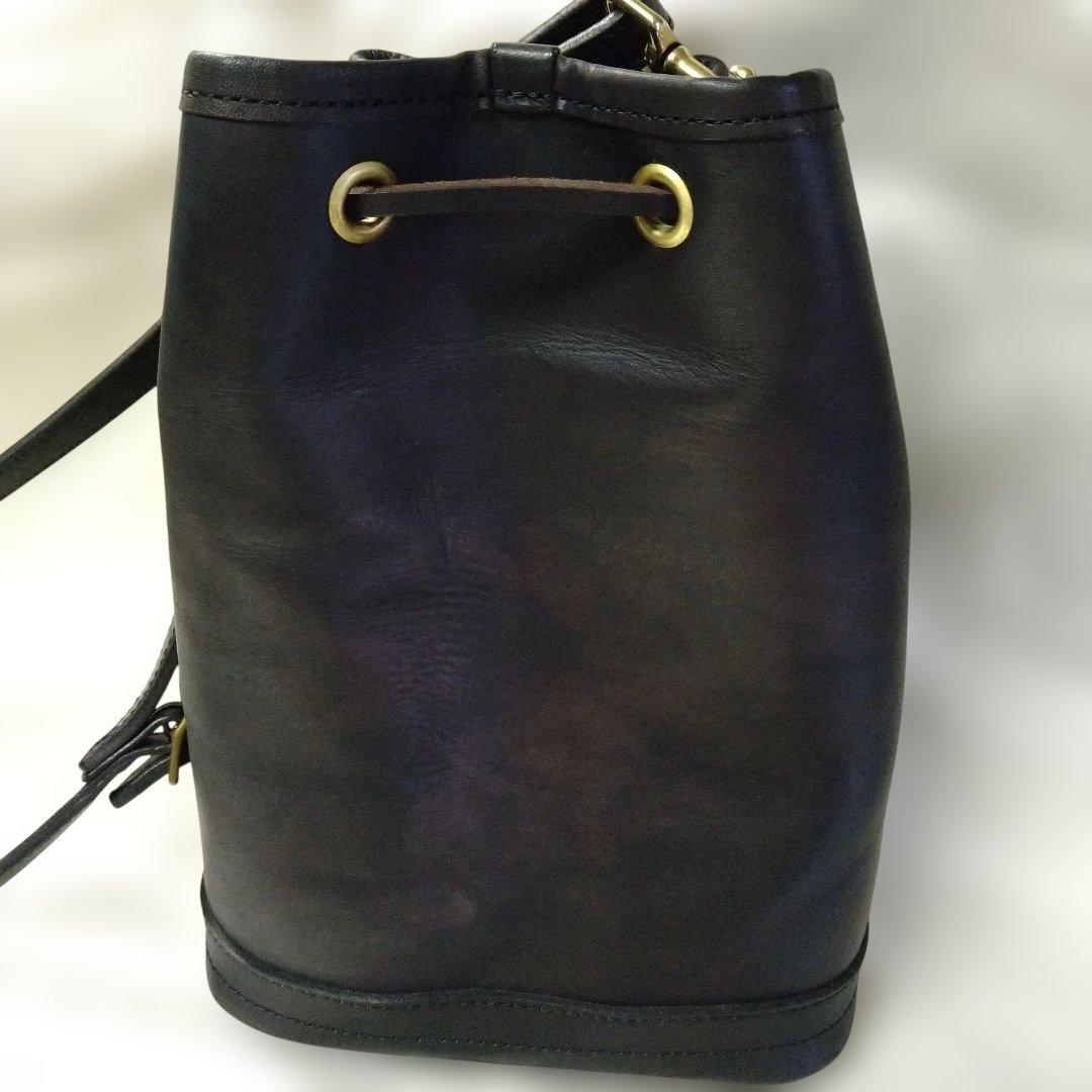 vascoレザーワンダーパースバッグ　スモール（VS-214L)　ブラック