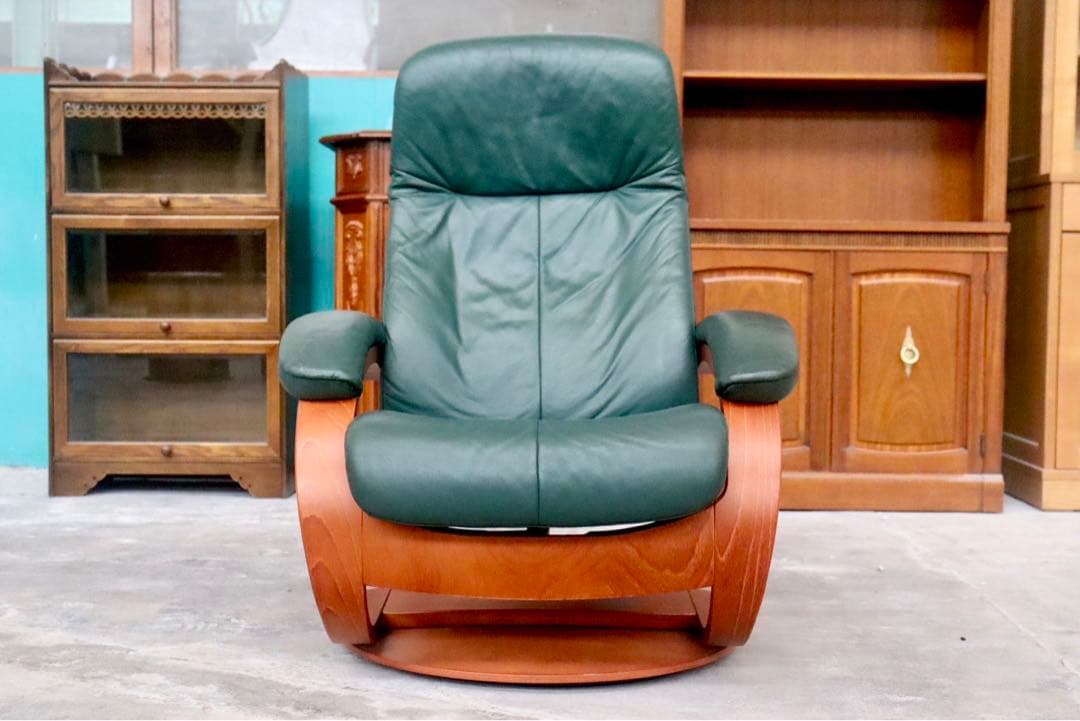 GMHK660○フィヨルド イエリアーダ 本革 リクライニングチェア シングル