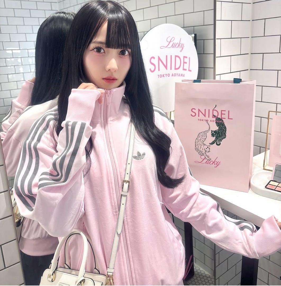 【完売品】新品XL adidas×Snidel ベロア トラックトップ ピンク