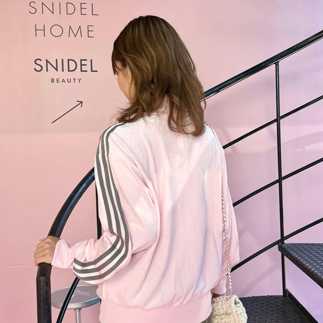 【完売品】新品XL adidas×Snidel ベロア トラックトップ ピンク