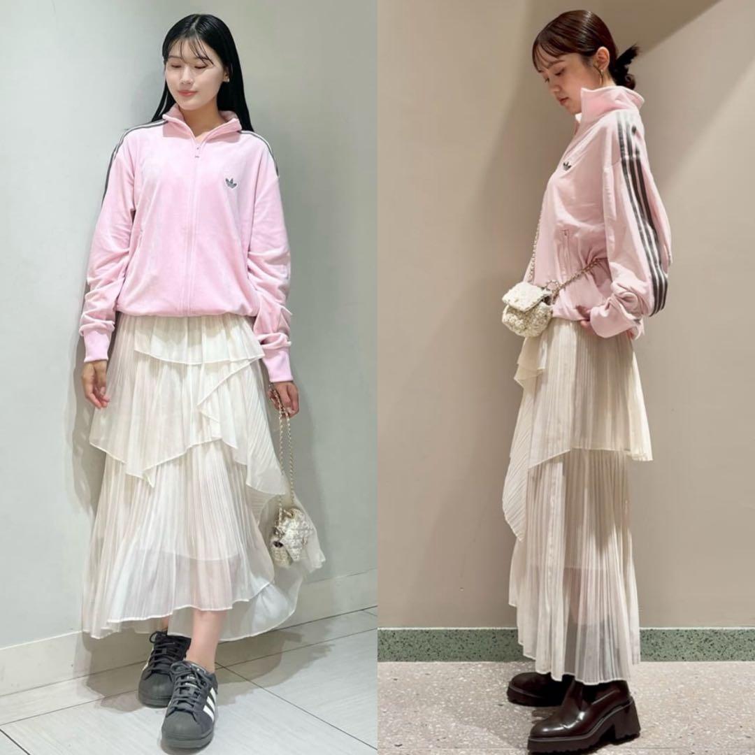 【完売品】新品XL adidas×Snidel ベロア トラックトップ ピンク