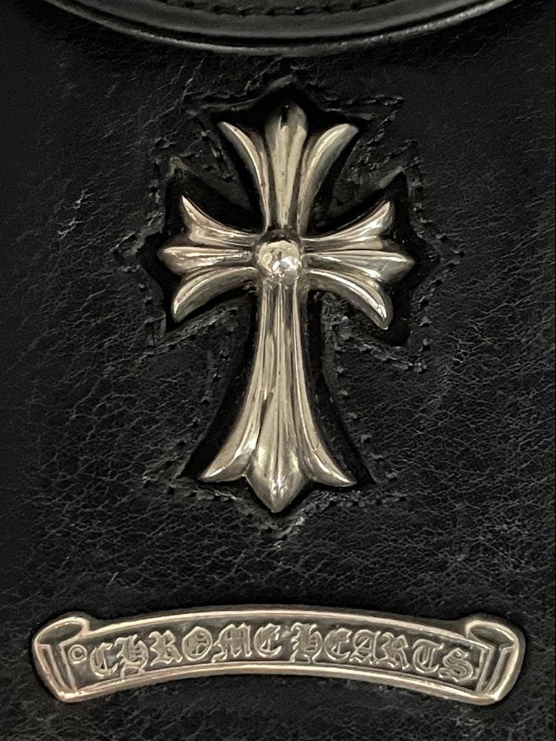CHROME HEARTS シガーケース 正規品 CHクロス革【メンテ済】