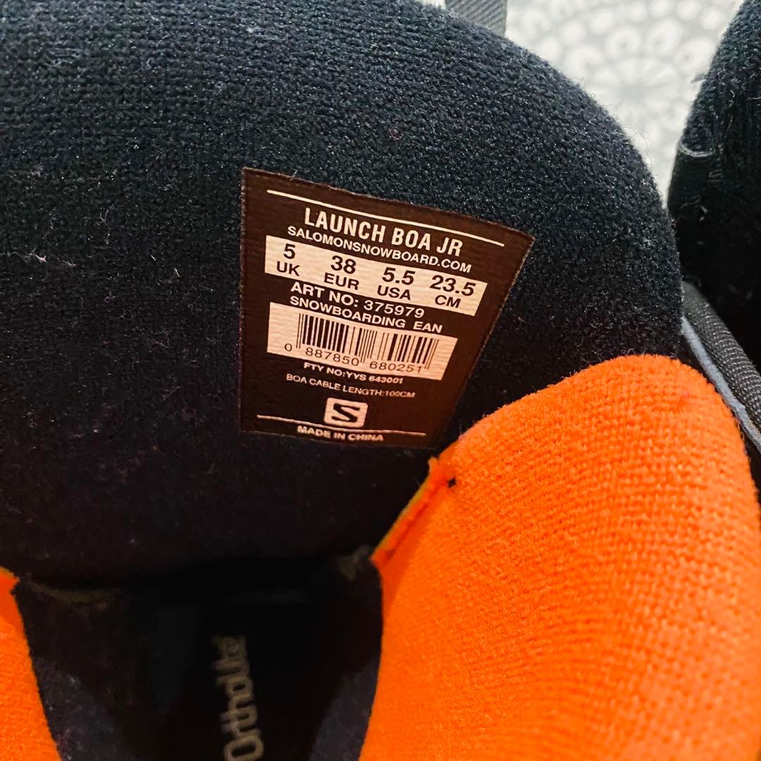 美品　ジュニア　スノーボード　ブーツ サロモン　23.5cm BOAタイプブーツ