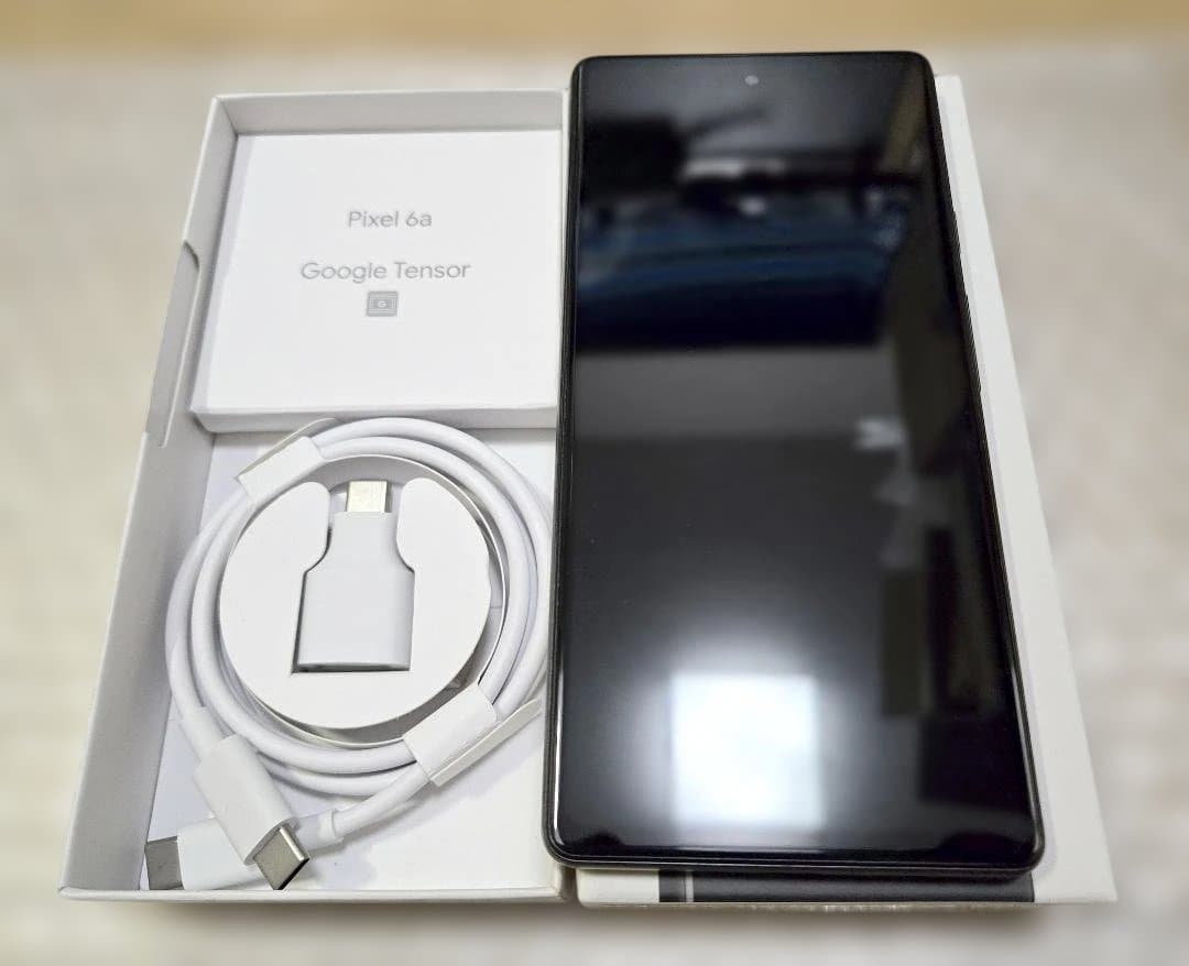 美品 Google Pixel6a 128GB チャコール 公式SIMフリー