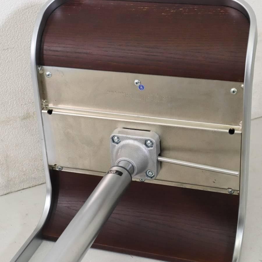 はなこ様6の5ラパルマ レム ハイスツール オーク突板 ブラウン 昇降回転