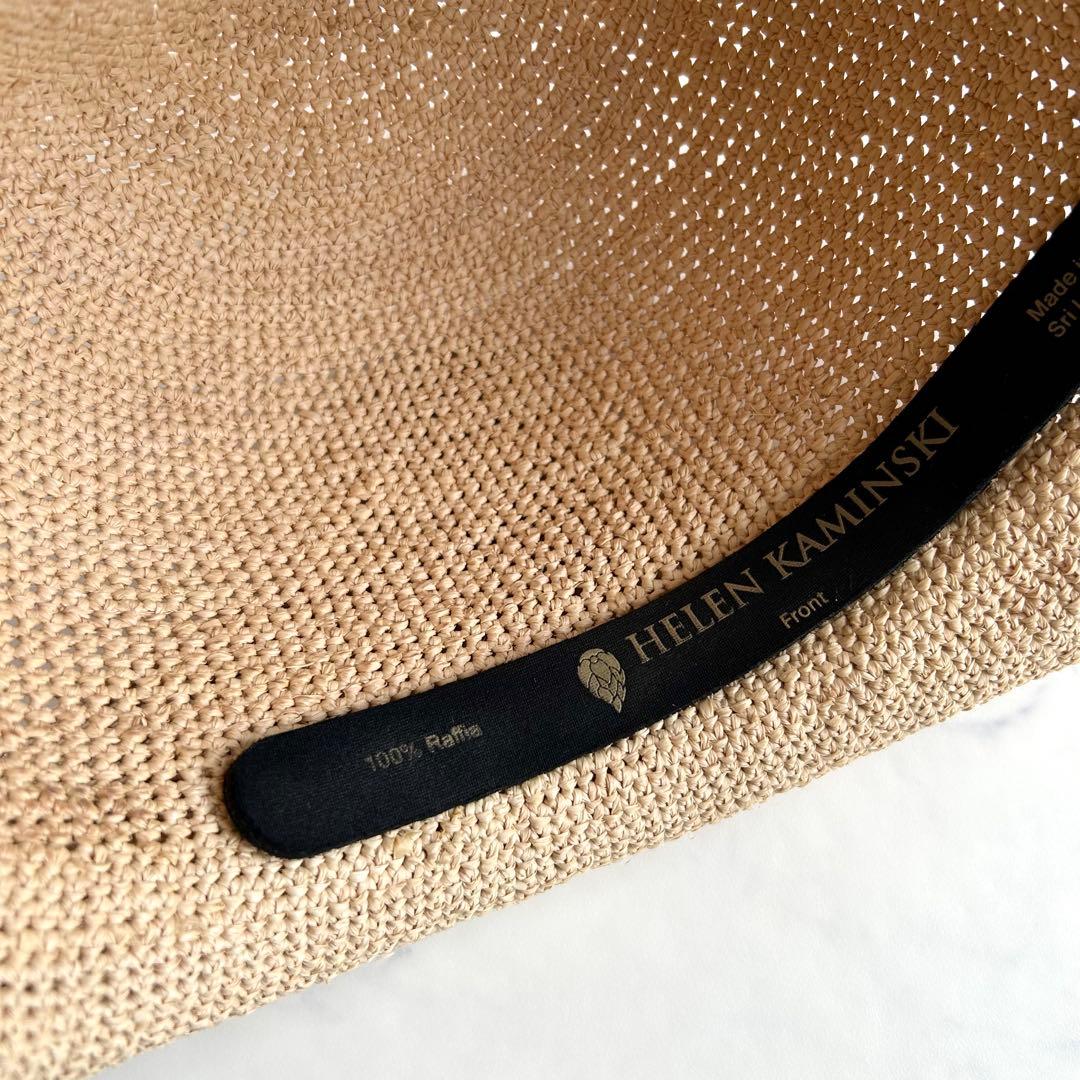 【極美品】ヘレンカミンスキー プロヴァンス10 麦わら帽子 ナチュラル ラフィア