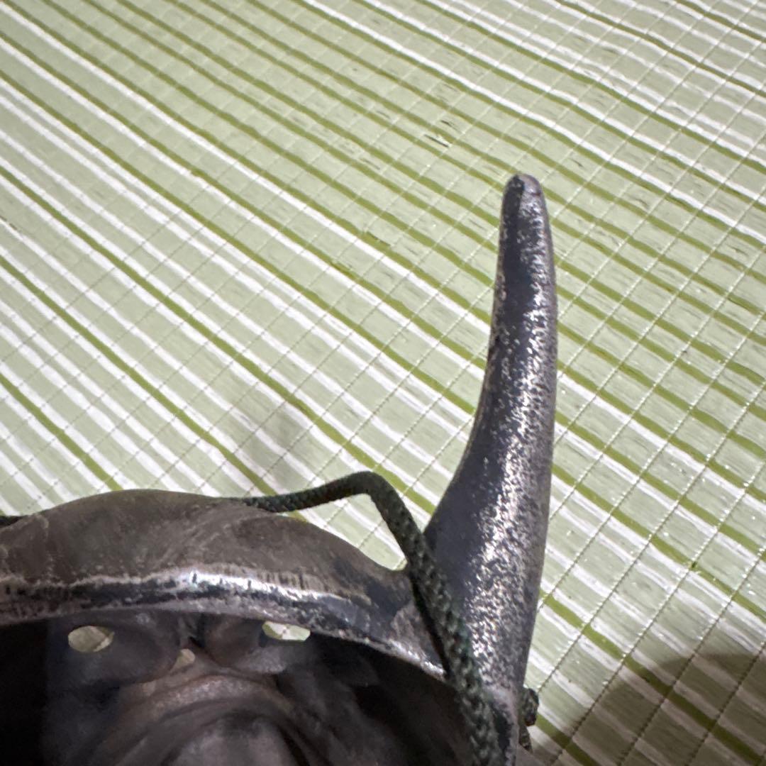 お面　能面　般若　鬼　はんにゃ　伝統工芸　神楽面　壁掛け　置物　角　合金 魔除け