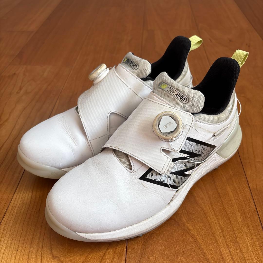 【美品】ニューバランスゴルフ　FreshFoam2500 ゴルフシューズ 25