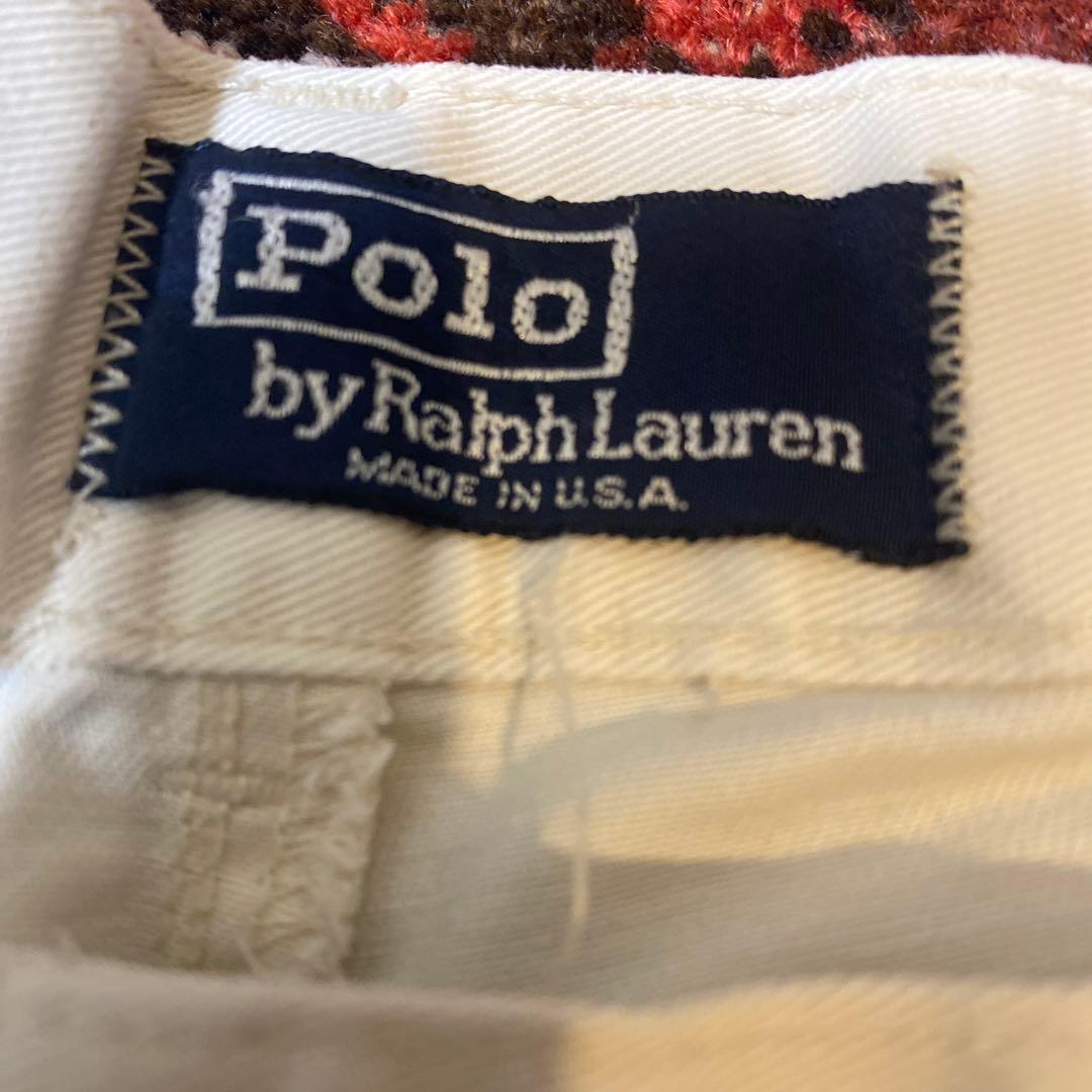 Polo by Ralph Lauren ホワイト チノパンusa製 ビンテージ