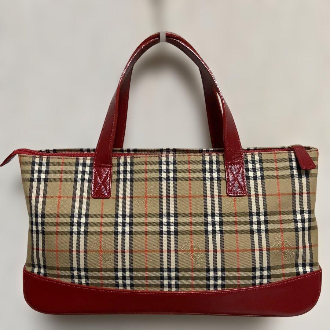 Burberry チェック柄 ハンドバッグ