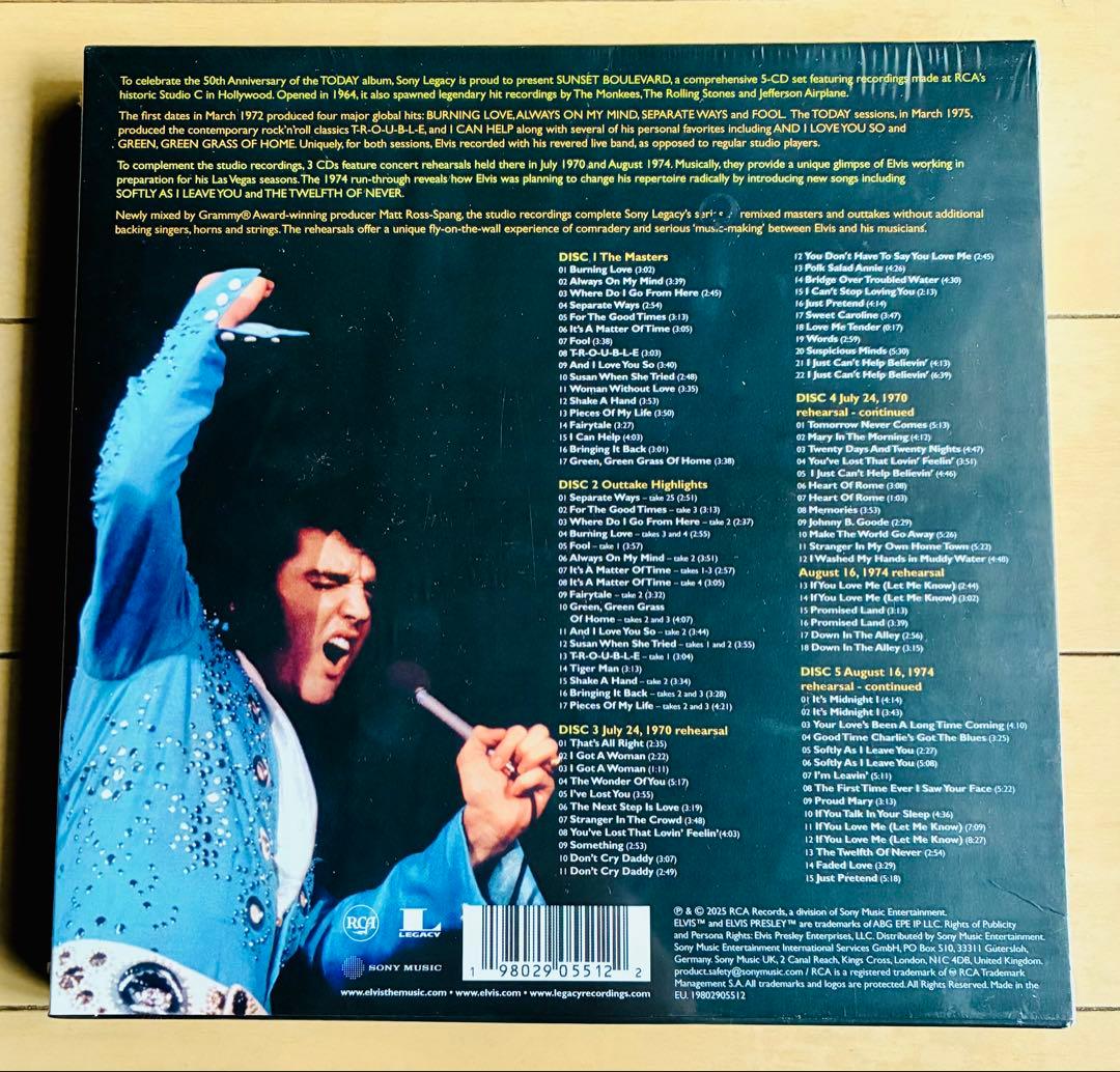 洋楽 ELVIS PRESLEY SUNSET BOULEVARD 5CDBOXSET