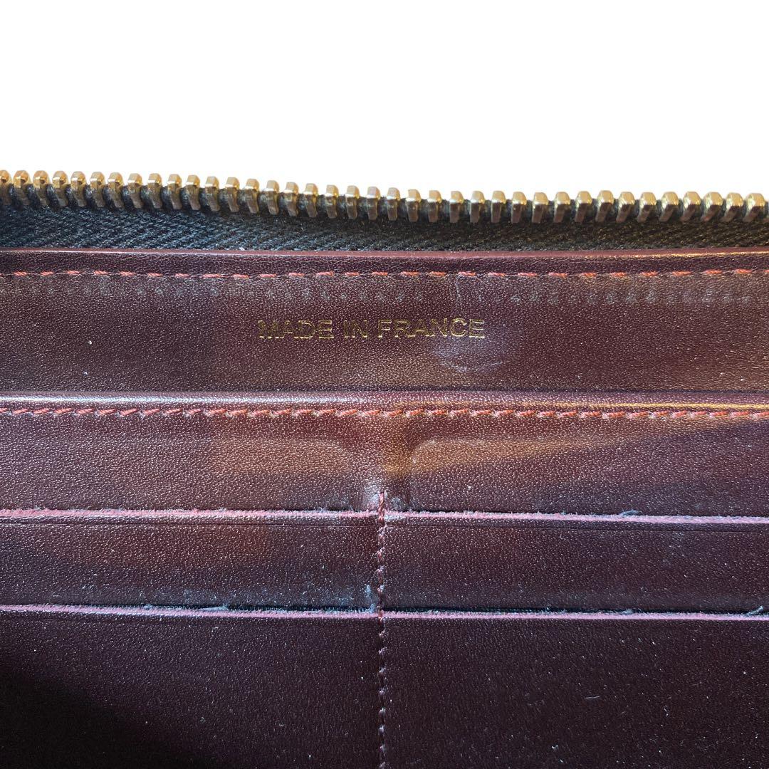 【CHANEL】長財布　マトラッセ　キャビアスキン　ラウンドファスナー