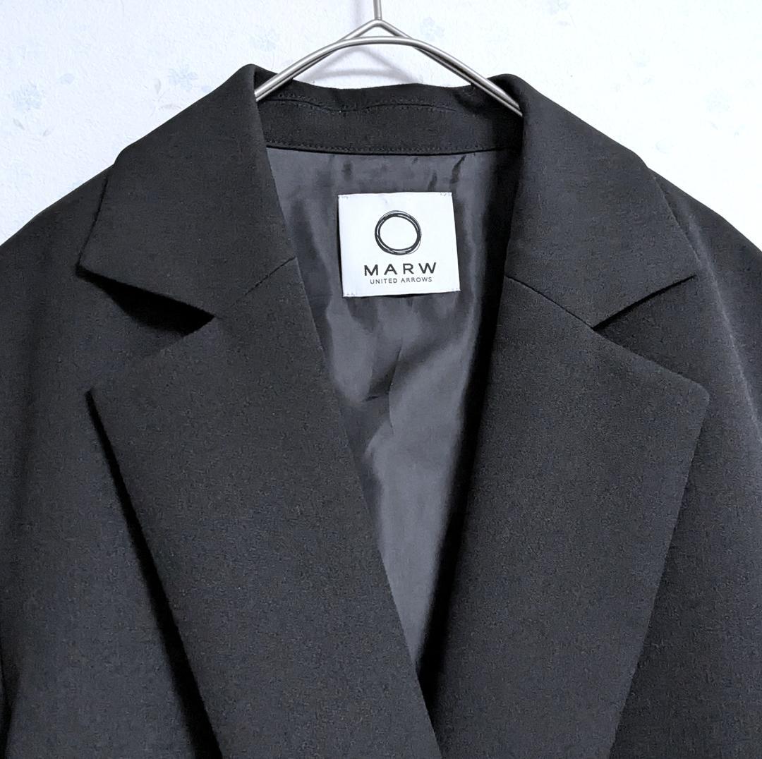 今季良品 マルゥ ユナイテッドアローズ バック アシンメトリー ジャケット 34