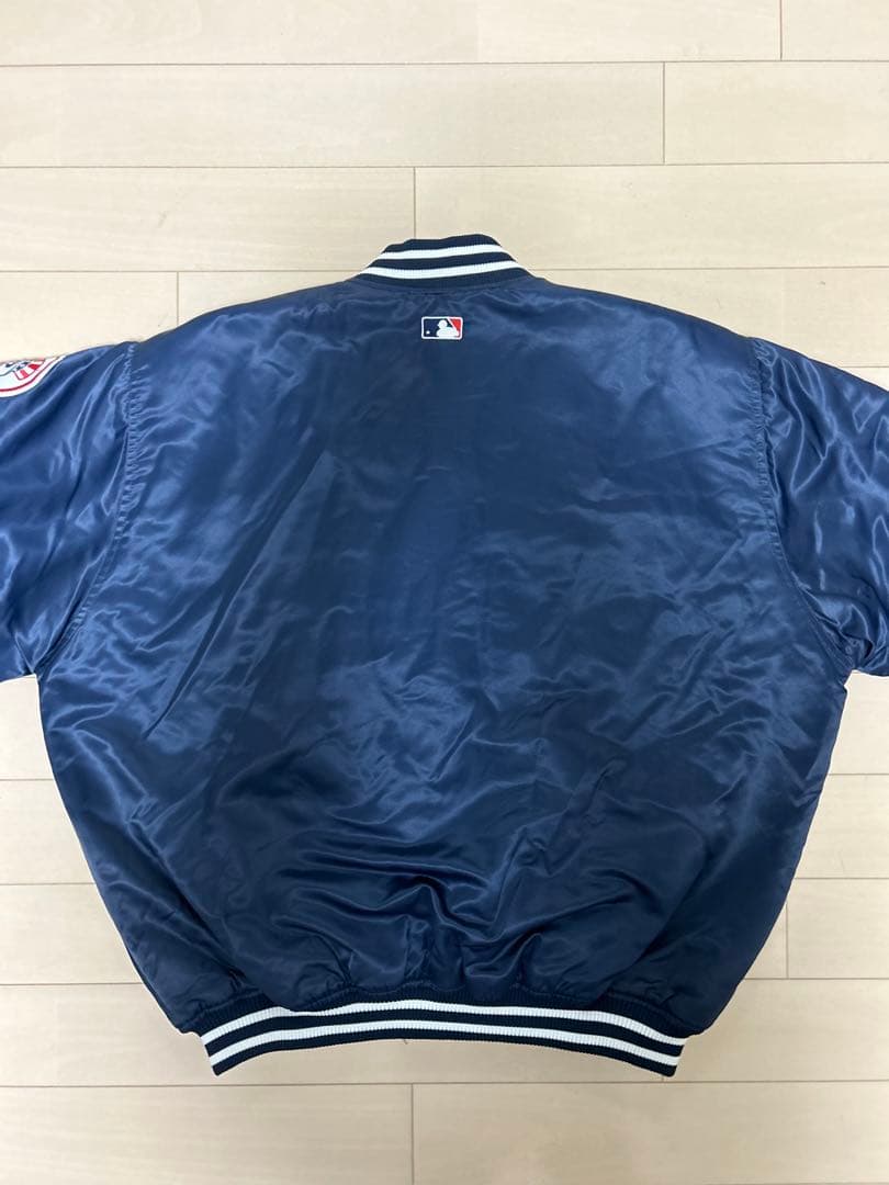 【超希少XXL】マジェスティック ニューヨーク・ヤンキース スタジャン ネイビー
