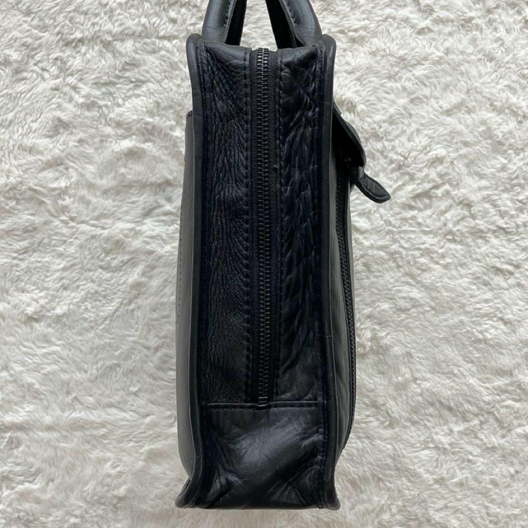 美品 PORTER バロン ブリーフケース ビジネスバッグ レザー ブラック