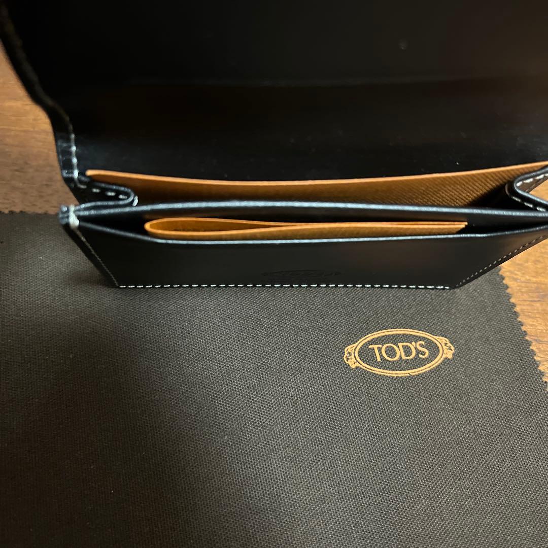 TOD'S ブラック レザー 名刺入れ カードケース
