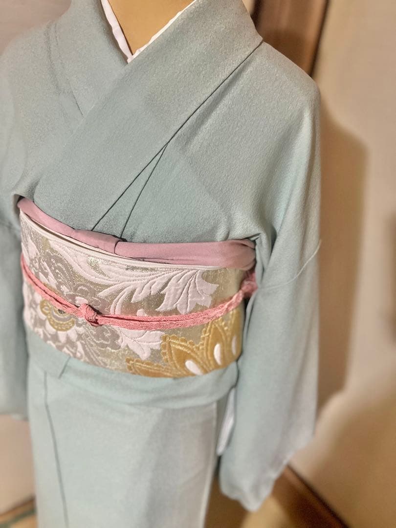 色無地　4点フルセット　卒業式　入学式　七五三　結婚式　お宮参り　袴　一つ紋