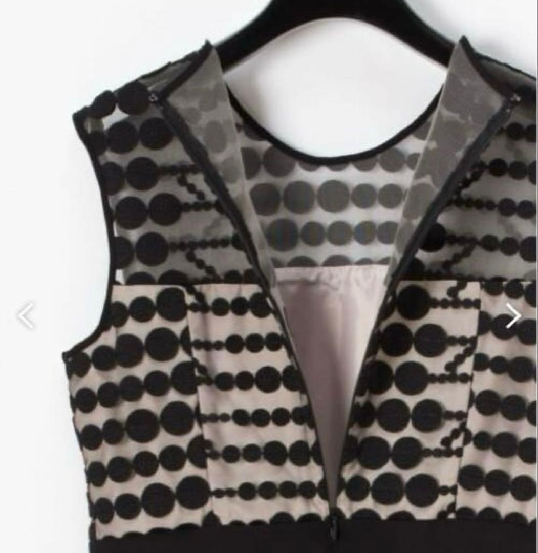 GRACECONTINENTAL グレースコンチネンタル　ドット　刺繍　ワンピ