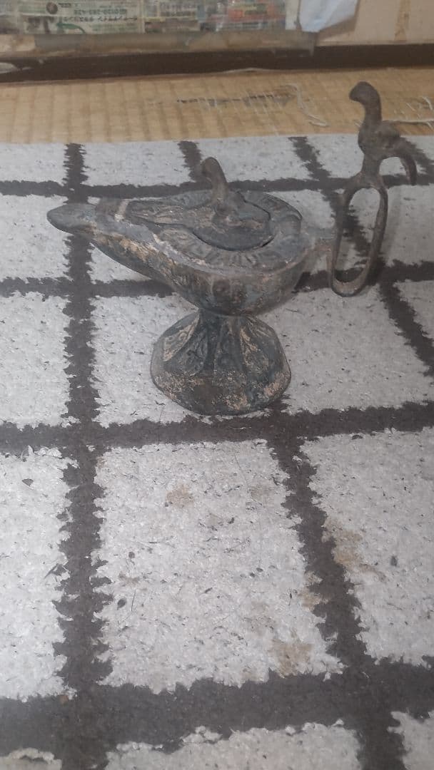 【博物館級】アンティーク 中世 イスラム ブロンズ オイルランプ