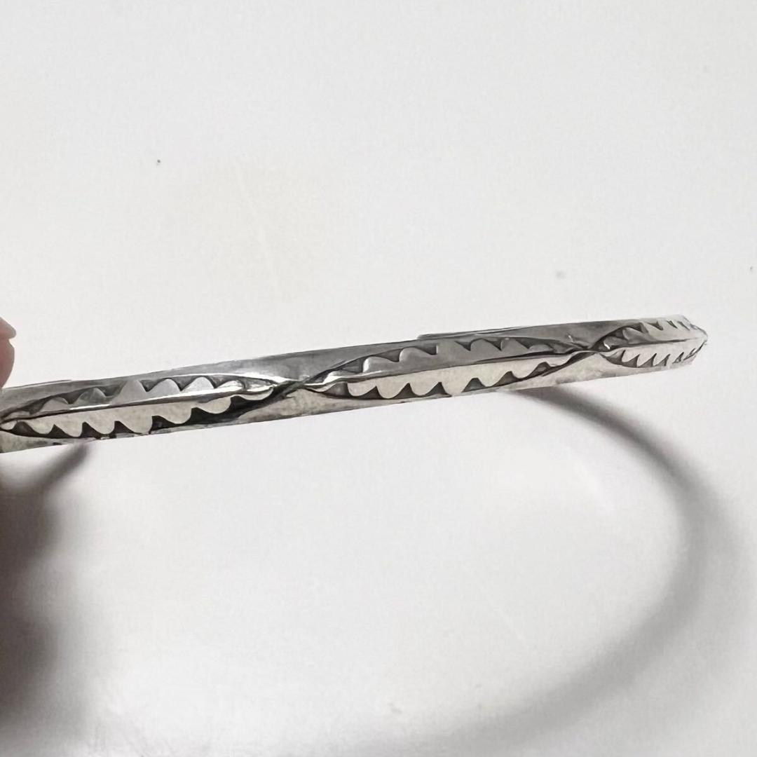 NAVAJO ナバホ族 Sterling SILVER Tahe作 R-7575