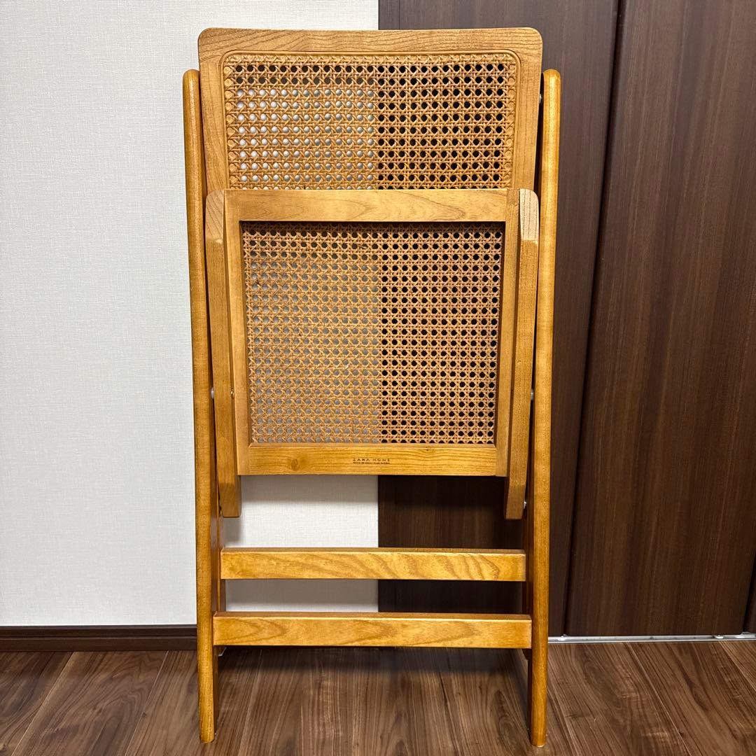 ZARA  ザラホーム　折りたたみラタンチェア