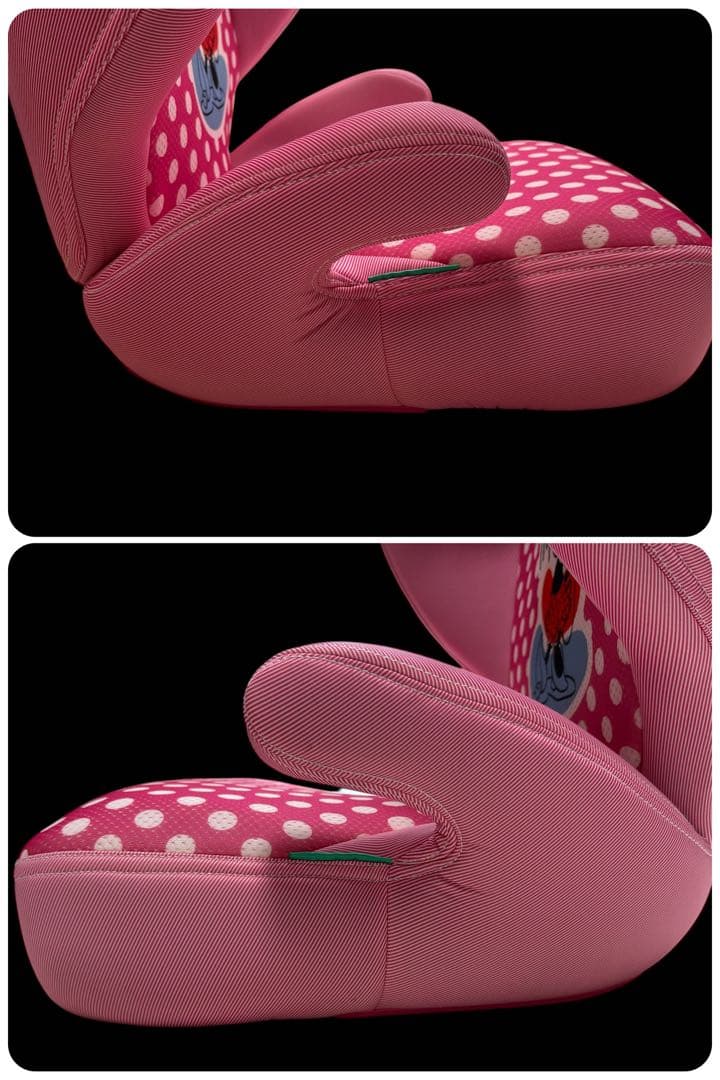 【期間限定割引】美品 ディズニー ハイバックジュニアシート ミニーマウスデザイン