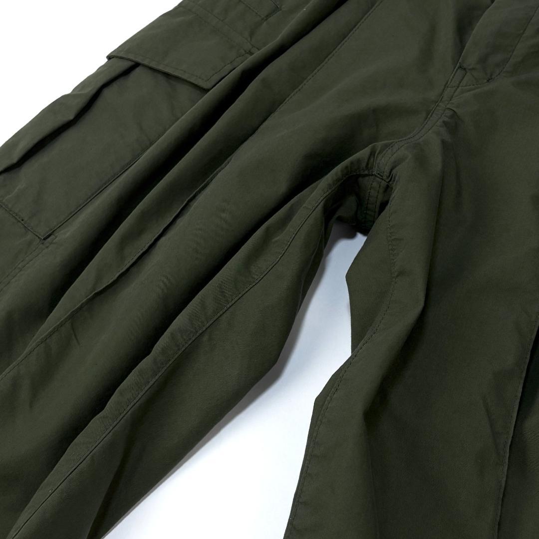 美品 Mame Kurogouchi コットンナイロン タックカーゴトラウザーズ