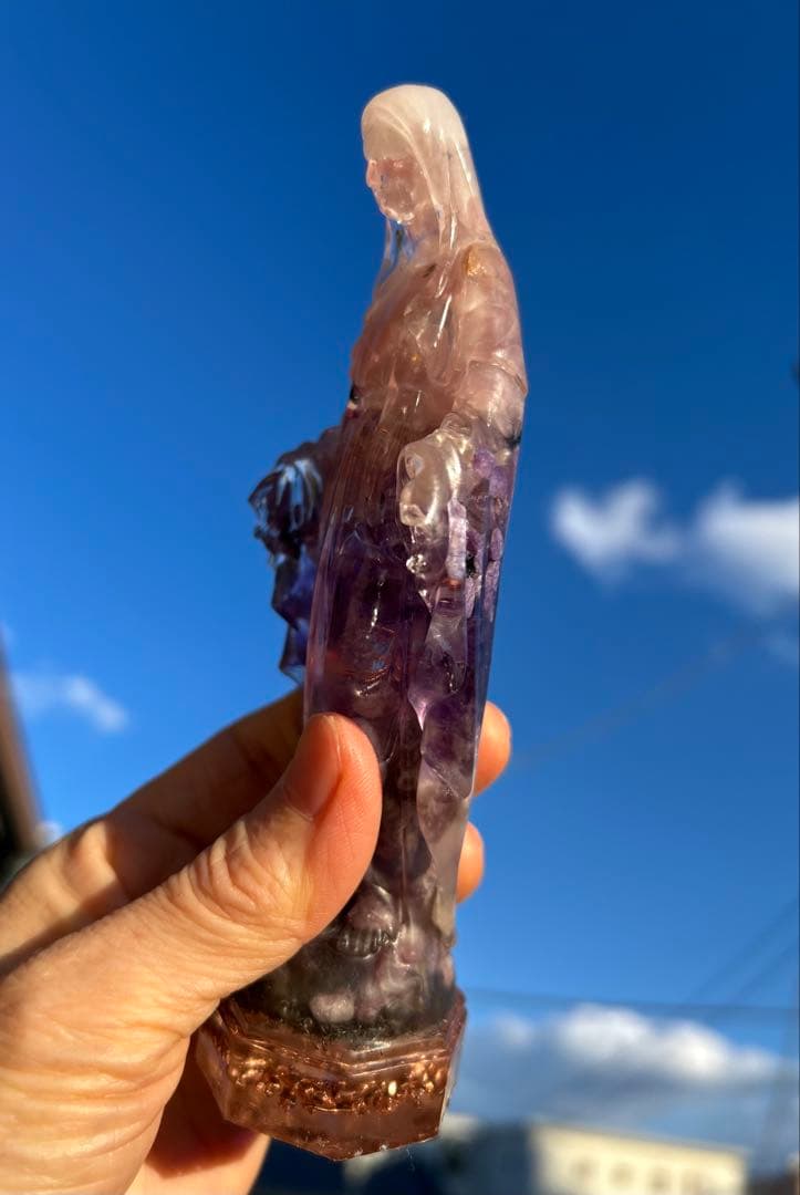 オルゴナイト　大きなマリア様　癒し　浄化グッズ