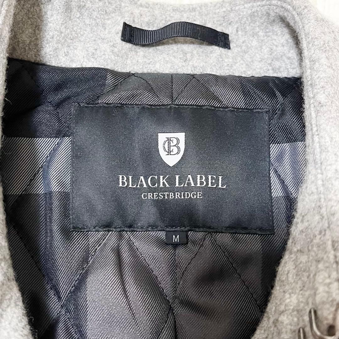 ✨美品✨ブラックレーベルクレストブリッジ　Ｐコート　ダブル　キルティング M