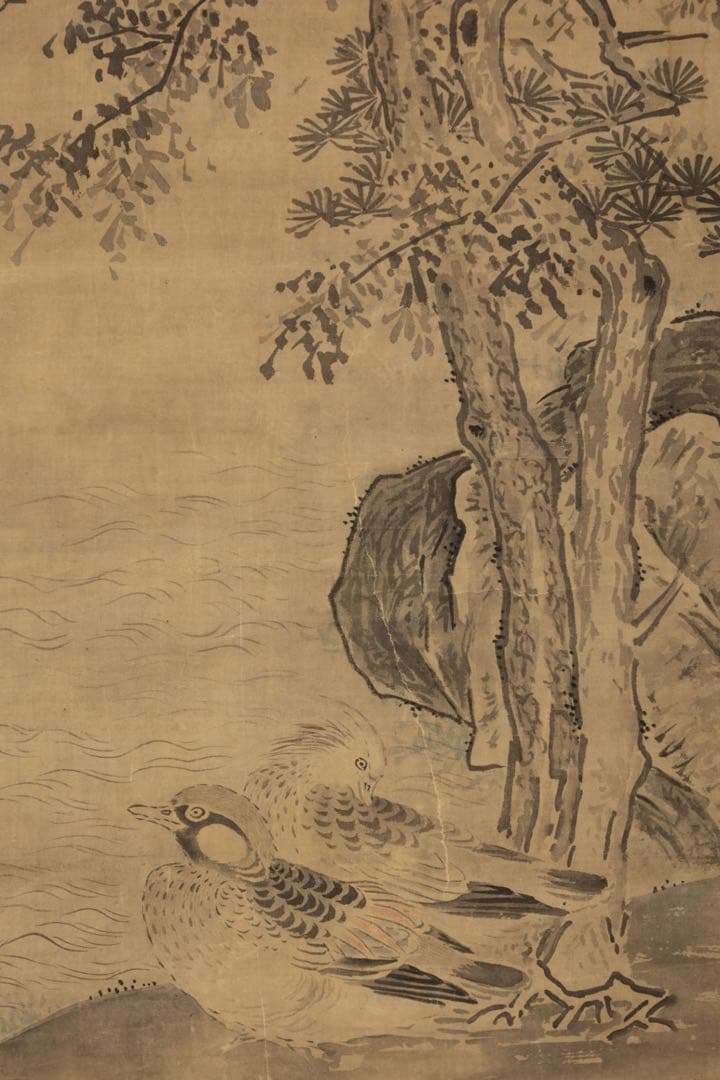 中国の古畫　墨鴛鴦
