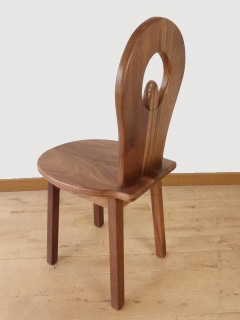 ふくろう　椅子　ダイニングチェアーC イス　ウォールナット材　勇峰工芸（新）