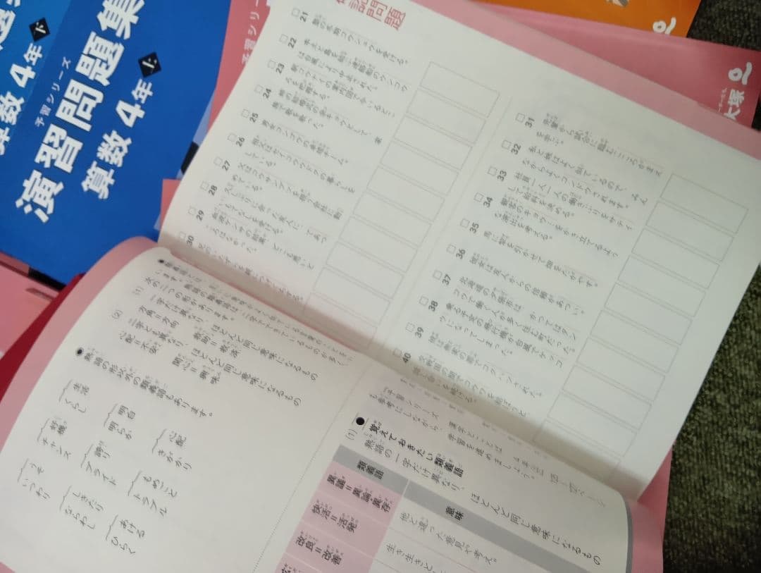 四谷大塚4年予習シリーズ国算理社/演習/漢字/上下　２０２２年度版　中古