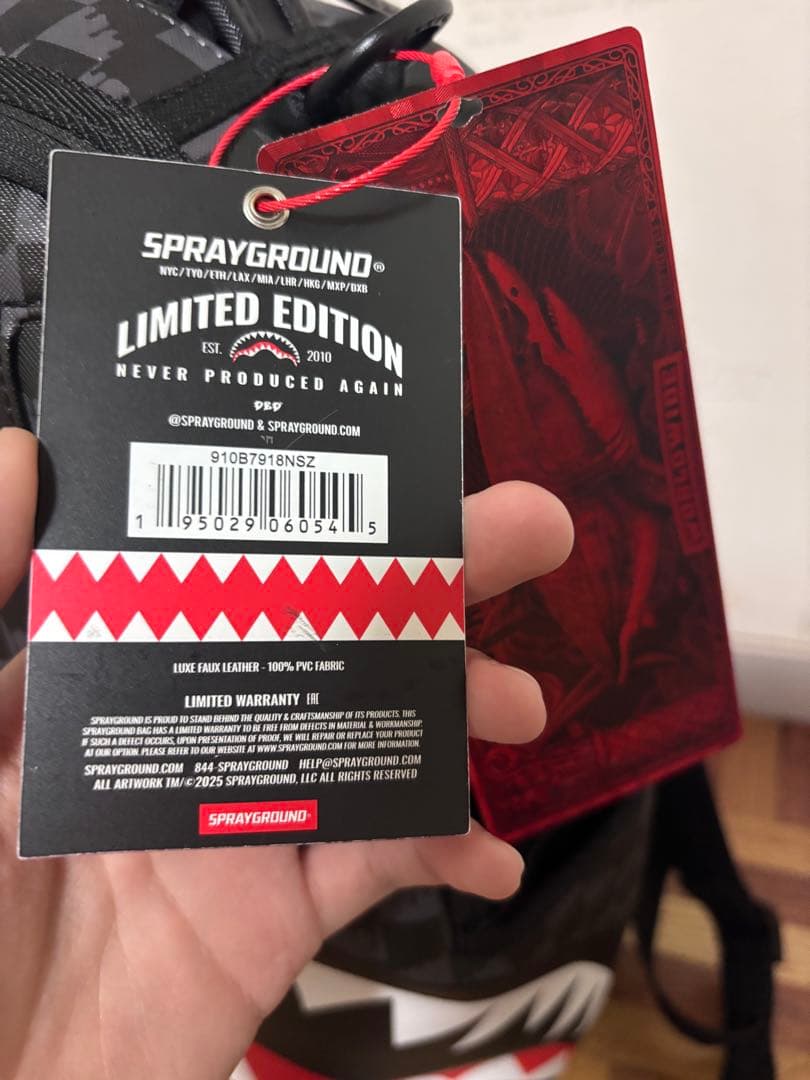 sprayground スプレーグラウンド バッグパック ブラック タグ付き