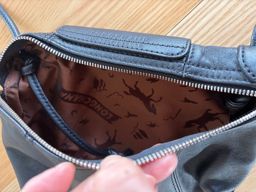 LONGCHAMP ロンシャン ショルダーバッグ ルプリアージュ キュイール