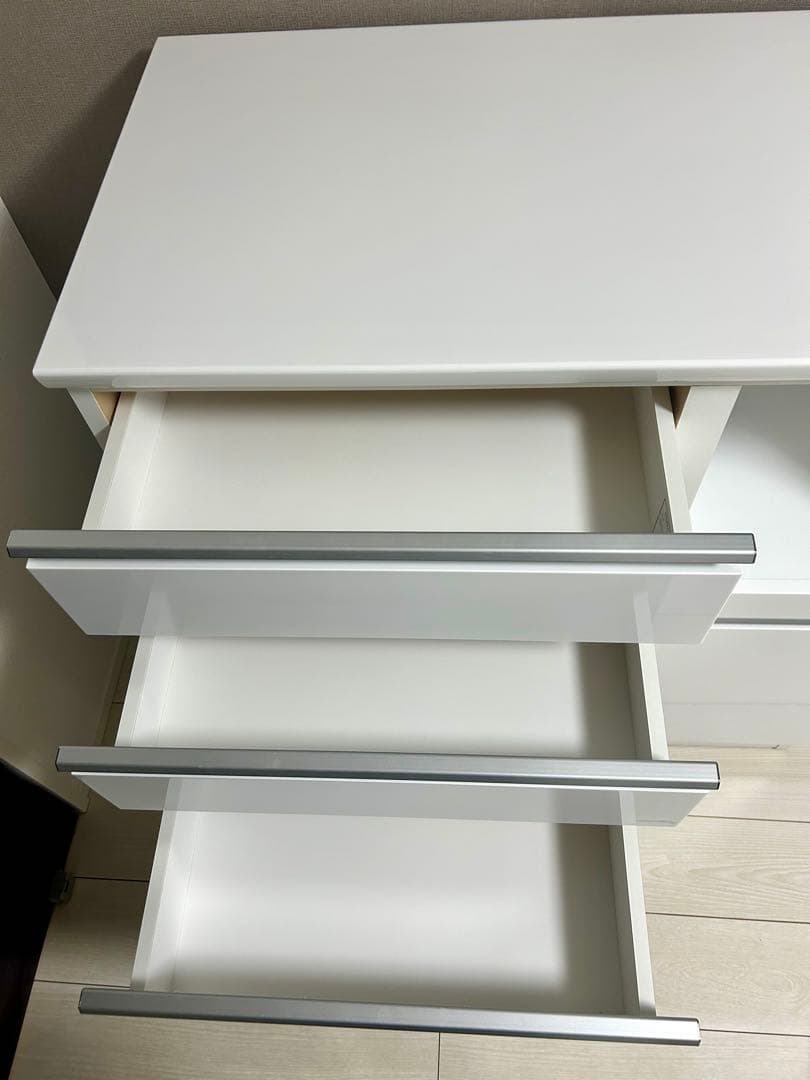 【美品】キッチンカウンター（レジューム 90QH-R WH)