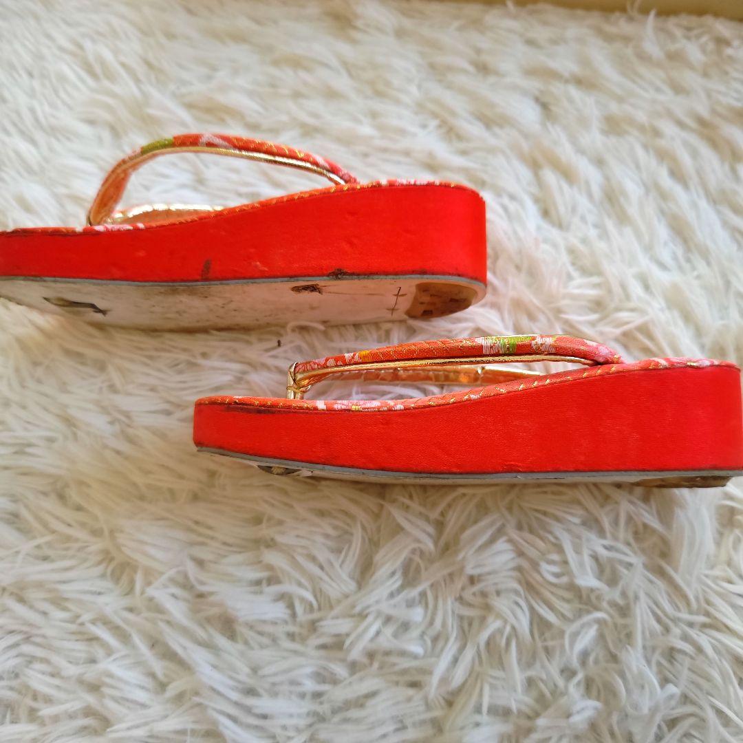 はこせこセット 晴れ着の丸昌 小物セット 七五三 朱色 ７歳 セレモニー