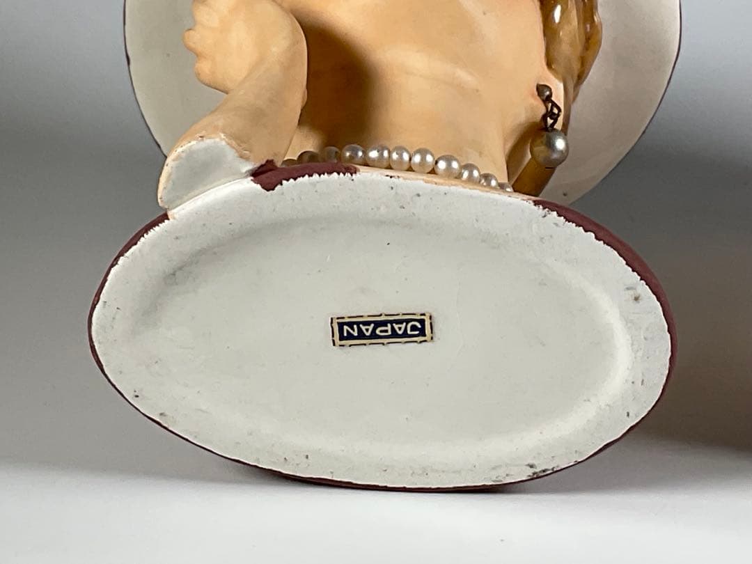 60sヴィンテージ　レディヘッドベース　陶器 花瓶　日本製　2点