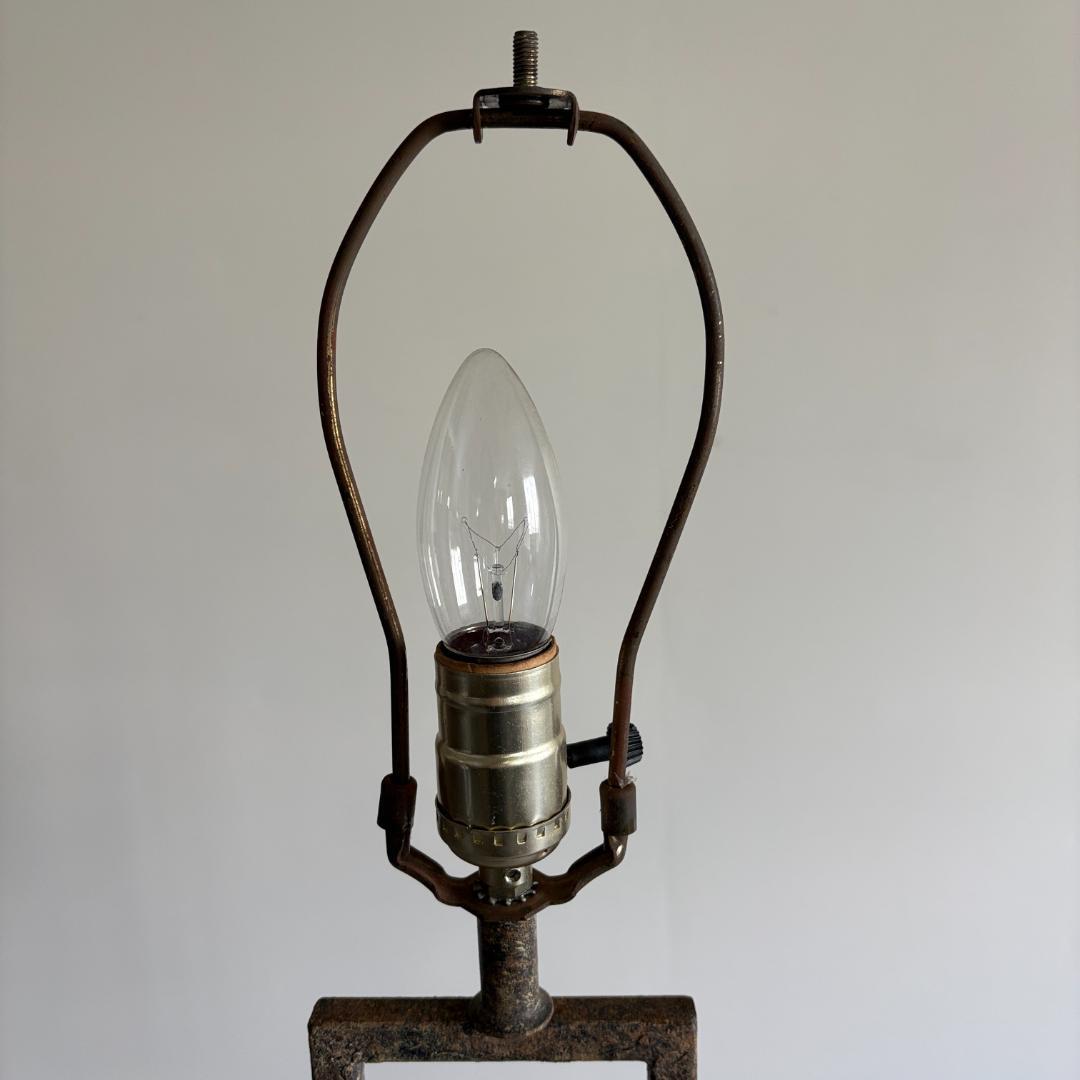 ヴィンテージ　幾何学フレーム　アート照明