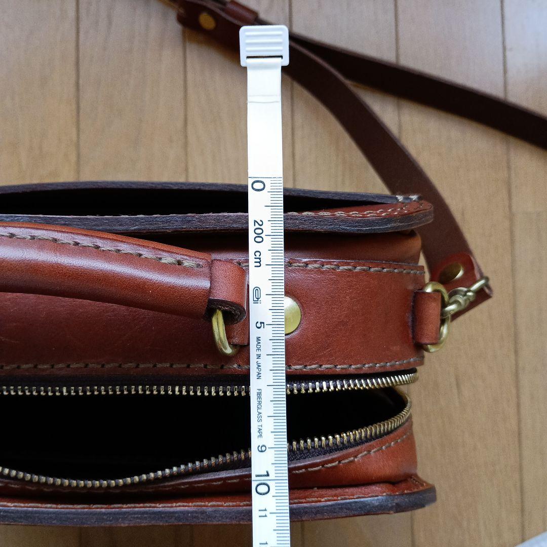 HERZ ダブルステッチ2wayショルダー チョコ