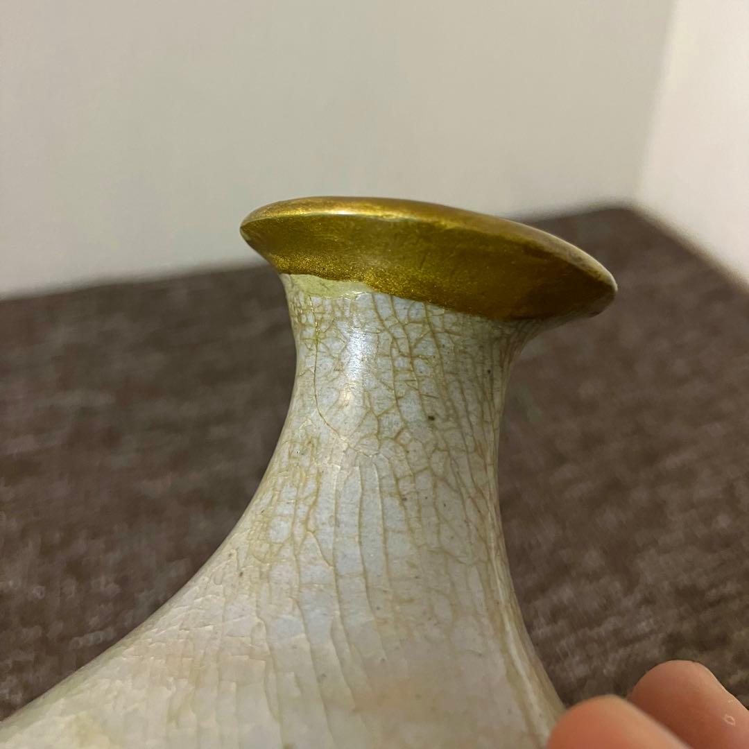 李朝酒器　徳利　奈良蔵出し　高麗青磁