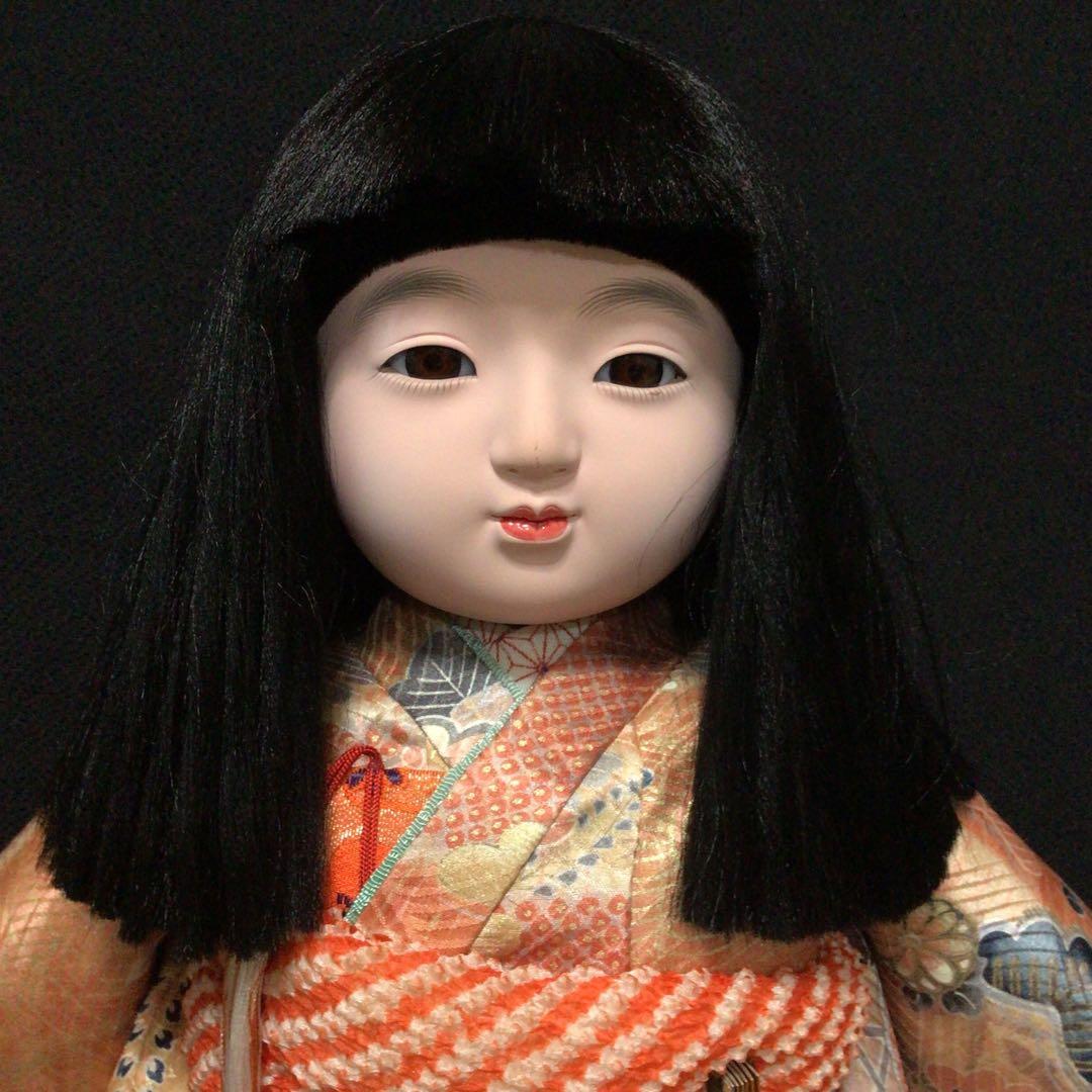 市松人形 赤色の着物　３体まとめ売り　極美品