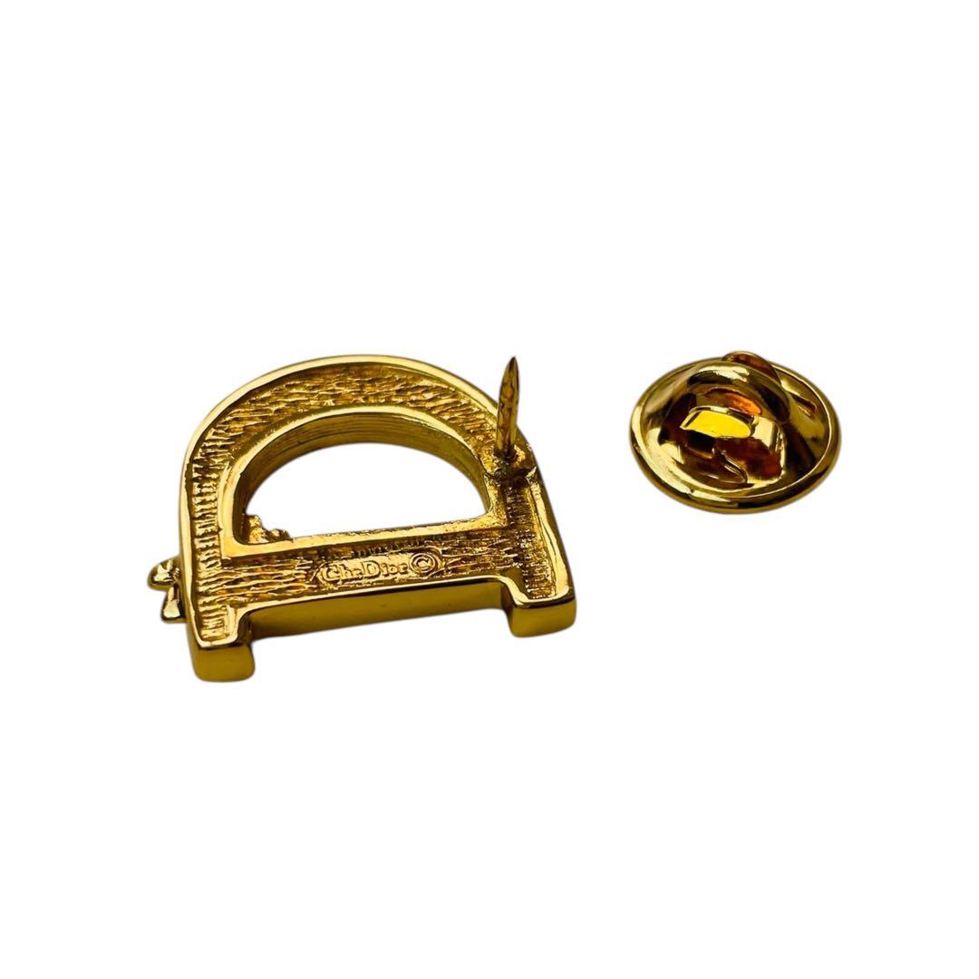 希少 クリスチャンディオール ピンブローチ ロゴ アルファベット 蜂 ビー