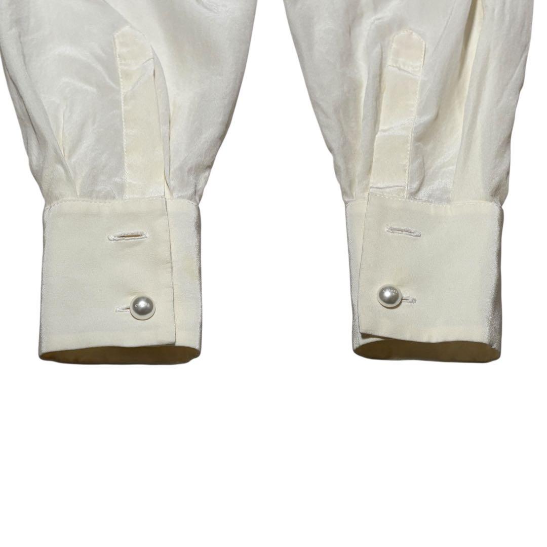 CHANEL シャネル パールボタン シャツ 36