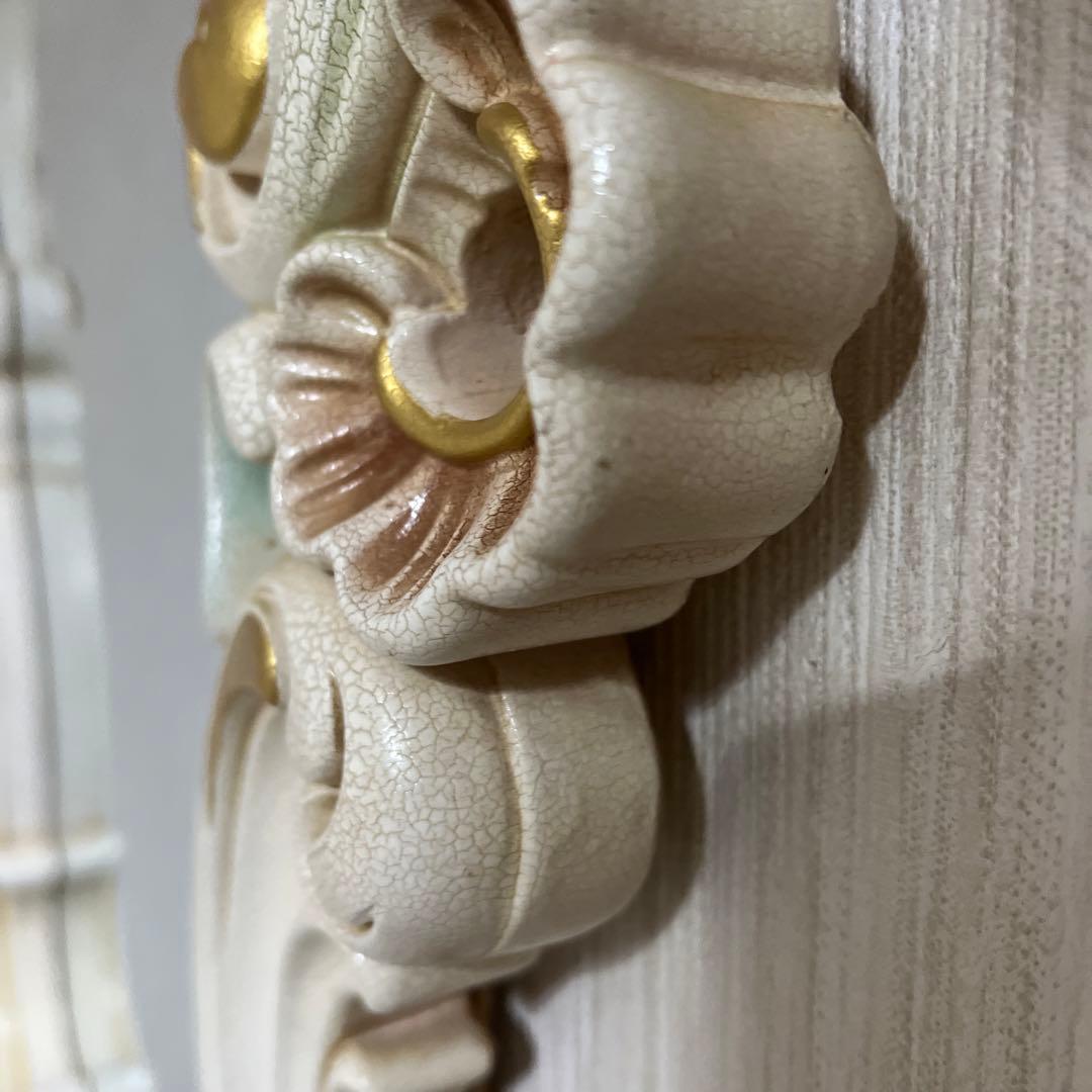 ロココ調　姿見　大型ミラー　ひび割れ加工　クラック加工