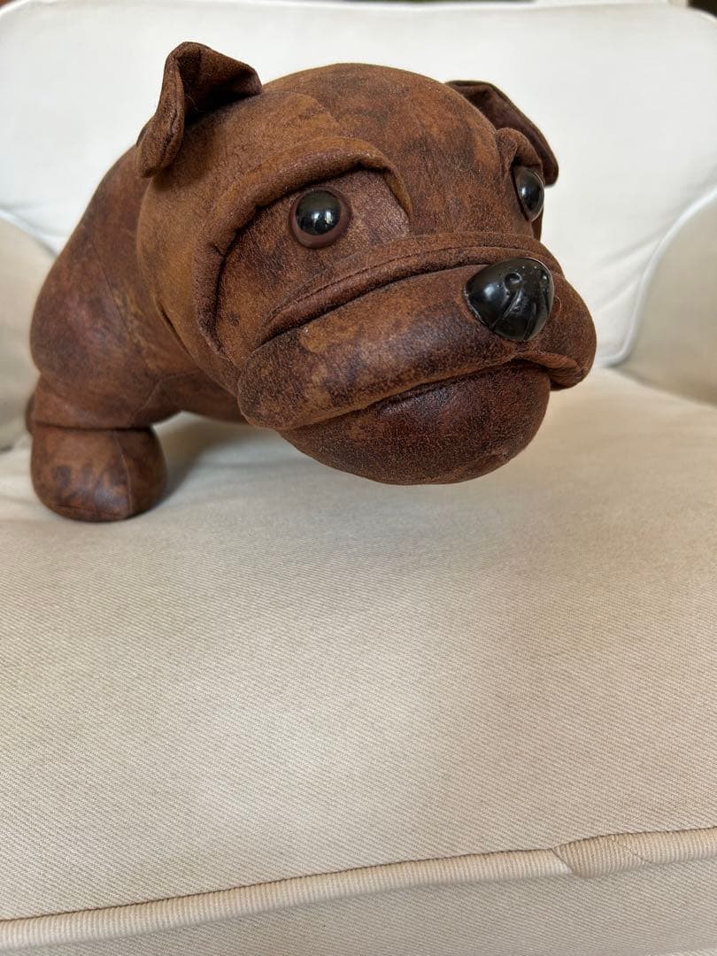 ブルドッグ パグ ぬいぐるみ 置き物 犬 リアル 大きめ アンティーク風