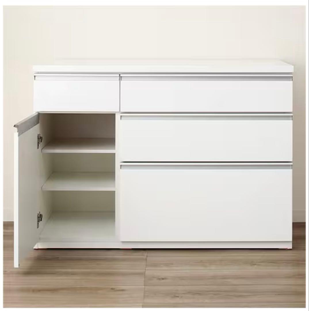 ニトリ キッチンカウンター (キュリー2 120CT WH)